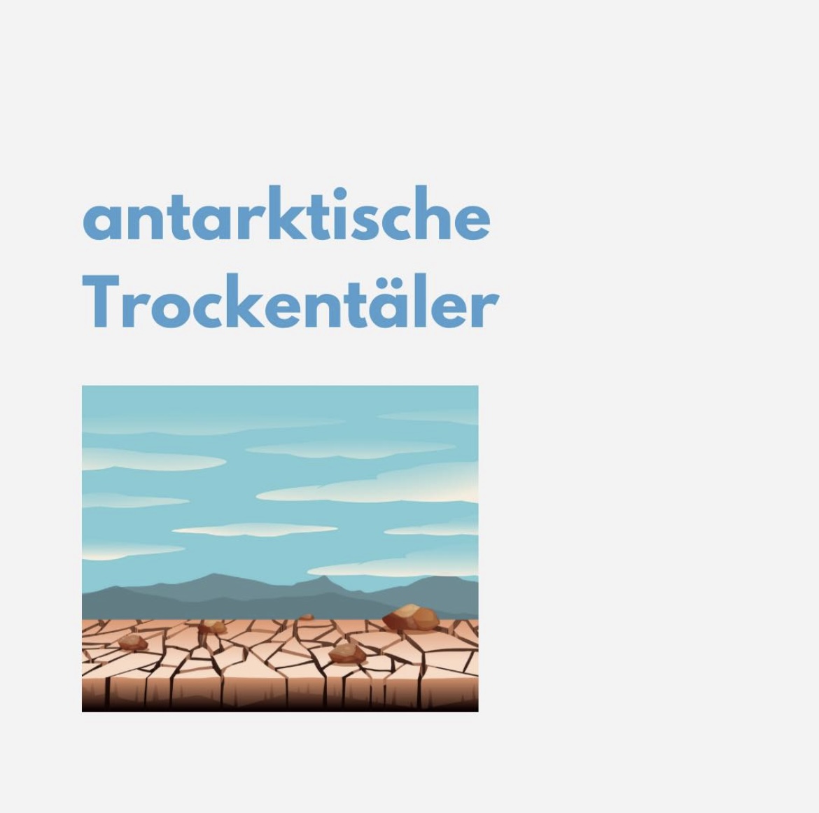 Read more about the article Antarktische Trockentäler